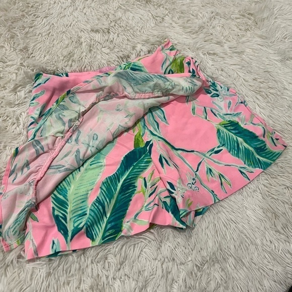 Lilly Pulitzer Faye Skort in Coral Reef Tint Chimpoiserie - Size 00 - Picture 5 of 7